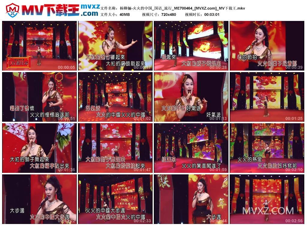 杨卿俪-火火的中国_国语_流行_ME700464